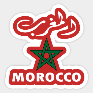 morocco flag Sticker